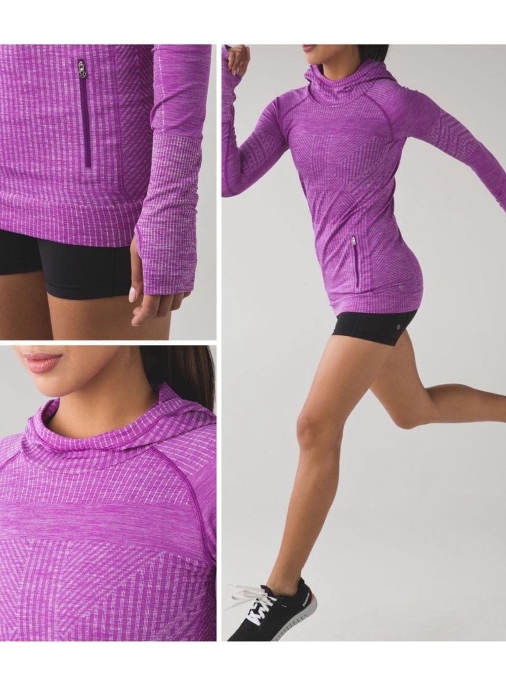 lululemon athletica Rest Less Tender Violet Purple Heathered Hoodie 6